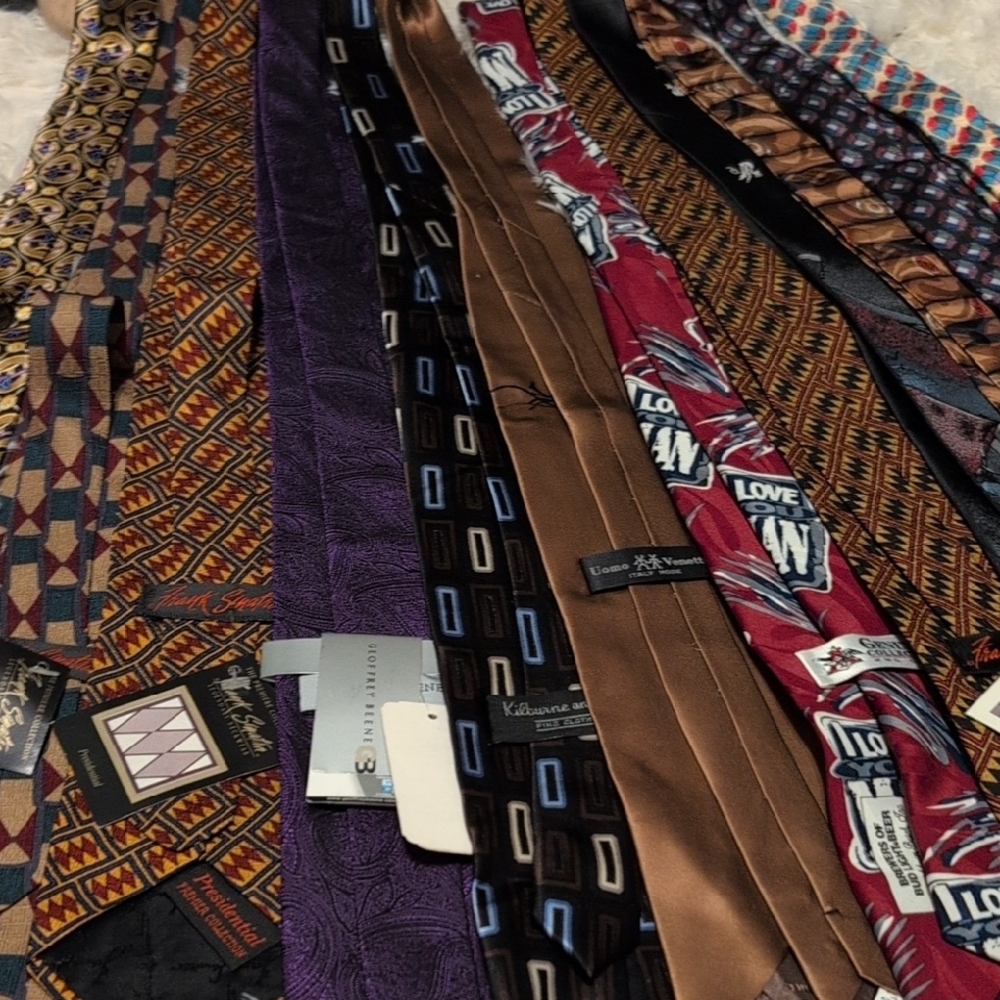 12 Lot Mens Ties Frank Sinatra Don Loper Fratello Uomo Venetto Kilburne & Finch - Picture 11 of 16